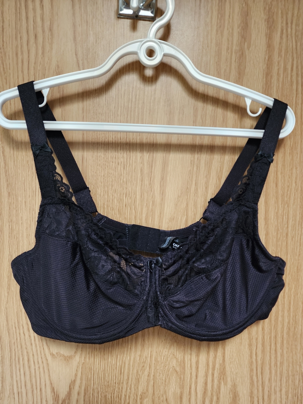 Supportive Lace Trim Black Bra - Change Lingerie